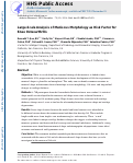 Cover page: Large-Scale Analysis of Meniscus Morphology as Risk Factor for Knee Osteoarthritis.