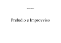 Cover page: Preludio e Improvviso