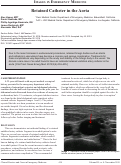 Cover page: Retained Catheter in the Aorta