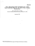 Cover page: Three dimensional field calculations for a Short Superconducting Dipole for the UCLA Ultra Compact Synchrotron