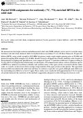 Cover page: Partial NMR assignments for uniformly (13C, 15N)-enriched BPTI in the solid state