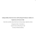 Cover page of Linking Childhood Emotional Abuse and Psychological Problems in Adulthood: A Replication and Extension Study