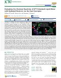 Cover page: Evaluating the Chemical Reactivity of DFT-Simulated Liquid Water with Hydrated Electrons via the Dual Descriptor.