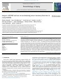 Cover page: Impact of adrenal hormones, reproductive aging, and major depression on memory circuitry decline in early midlife.