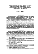 Cover page: Constitutional Law - Due Process Safeguarding the Right to an Impartial Jury: The Adequacy of Post-Trial Hearings - <em>Smith v. Phillips</em>