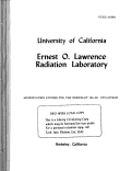 Cover page: MODIFICATION STUDIES FOR THE BERKELEY 184-IN. CYCLOTRON