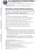 Cover page: Meta-analysis of Cognitive Rehabilitation Interventions in Veterans and Service Members With Traumatic Brain Injuries.