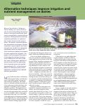 Cover page: Alternative techniques improve irrigation and nutrient management on dairies