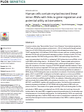 Cover page: Human cells contain myriad excised linear intron RNAs with links to gene regulation and potential utility as biomarkers.