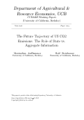 Cover page: The Future Trajectory of US CO2 Emissions:  The Role of State vs. Aggregate Information