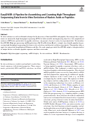 Cover page: EasyDIVER: A Pipeline for Assembling and Counting High-Throughput Sequencing Data from In Vitro Evolution of Nucleic Acids or Peptides.