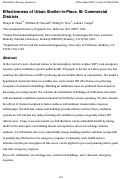 Cover page: Effectiveness of Urban Shelter-in-Place. III: Commercial Districts