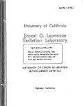 Cover page: DIFFUSION OF XENON IN URANIUM MONOCARBIDE