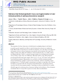 Cover page: Salivary total Immunoglobulin G as a surrogate marker of oral immune activity in salivary bioscience research