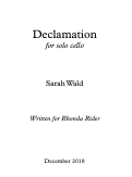 Cover page of Declamation