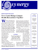 Cover page of synergy, Spring 2001