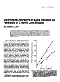 Cover page: Biochemical alterations of lung structure as predictors of chronic lung disease.