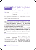 Cover page: First Parental Concerns and Age at Diagnosis of Autism Spectrum Disorder: A Retrospective Review from Malaysia.