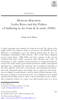 Cover page: Arturo Ripstein’s and Paz Alicia Garciadiego’s Lucha Reyes and the aesthetics of&nbsp;Mexican abjection