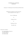 Cover page: Automatic Co-Clustering for Social Network and Medical Data