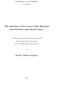 Cover page: The statistics of the zeros of the Riemann zeta-function and related topics