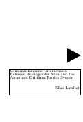 Cover page: Criminal Erasure: Interactions Between Transgender Men and the American Criminal Justice System