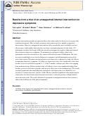 Cover page: Results from a trial of an unsupported internet intervention for depressive symptoms