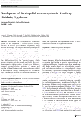 Cover page: Development of the rhopalial nervous system in Aurelia sp.1 (Cnidaria, Scyphozoa)