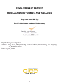 Cover page: Oscillation Detection and Analysis