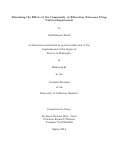 Cover page: Measuring the Eects of the Community on Education Outcomes Using Natural Experiments