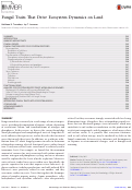 Cover page: Fungal Traits That Drive Ecosystem Dynamics on Land