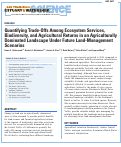 Cover page: Quantifying Trade-Offs Among Ecosystem Services, Biodiversity, and Agricultural Returns in an Agriculturally Dominated Landscape Under Future Land‑Management Scenarios