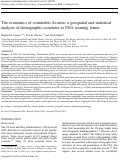 Cover page: The economics of counterfeit Avastin: a geospatial and statistical analysis of demographic correlates to FDA warning letters