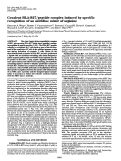 Cover page: Covalent HLA-B27/peptide complex induced by specific recognition of an aziridine mimic of arginine.