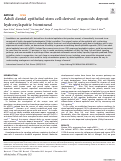 Cover page: Adult dental epithelial stem cell-derived organoids deposit hydroxylapatite biomineral.