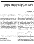 Cover page: Assessment of Training Needs and Preferences for Geographic Information Systems (GIS) Mapping in State Comprehensive Cancer-Control Programs