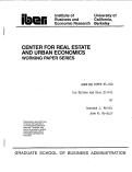 Cover page: Tax Reform and Real Estate