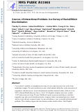 Cover page: Sources of Interactional Problems in a Survey of Racial/Ethnic Discrimination