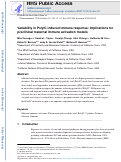 Cover page: Variability in PolyIC induced immune response: Implications for preclinical maternal immune activation models