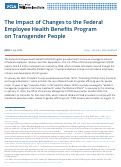 Cover page of The Impact of Changes to the Federal Employee Health Benefits Program on Transgender People