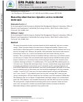 Cover page: Measuring urban tree loss dynamics across residential landscapes