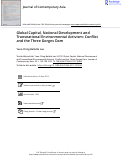 Cover page: Global Capital, National Development and Transnational Environmental Activism: Conflict and the Three Gorges Dam