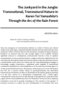 Cover page: The Junkyard in the Jungle: Transnational, Transnatural Nature in Karen Tei Yamashita’s <em>Through the Arc of the Rain Forest</em>