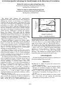 Cover page: A Criterion-Specific Advantage for Small Samples in the Detection of Correlation