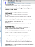 Cover page: The Association Between Benzodiazepine Use and Depression Outcomes in Older Veterans