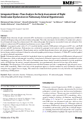 Cover page of Integrated Strain–Flow Analysis for Early Assessment of Right Ventricular Dysfunction in Pulmonary Arterial Hypertension