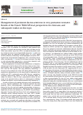 Cover page: Management of persistent ductus arteriosus in very premature neonates. Results of the French TRIOCAPI trial, perspectives for clinicians, and subsequent studies on this topic