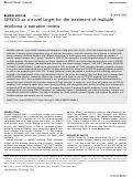 Cover page: GPRC5D as a novel target for the treatment of multiple myeloma: a narrative review.