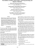 Cover page: The reliability of testimony and perception: connecting epistemology and
linguistic evidentiality