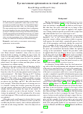 Cover page: Eye movement optimization in visual search